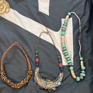 Statement  Necklaces Beautiful Multicolor And Gemstones